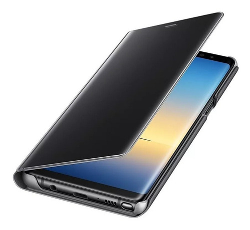 Case S-view Flip Cover Para Galaxy Note 8 Original Negro