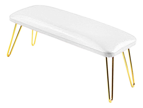 Nail Pillow Hand Rest Manicure Nail Tool Pu White And Gold