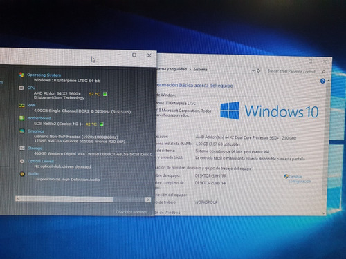 Imagen 4 de 5 de Pc Cpu Hp Pavilion 2x2,2ghz 4gb 250gb Anda No Envio