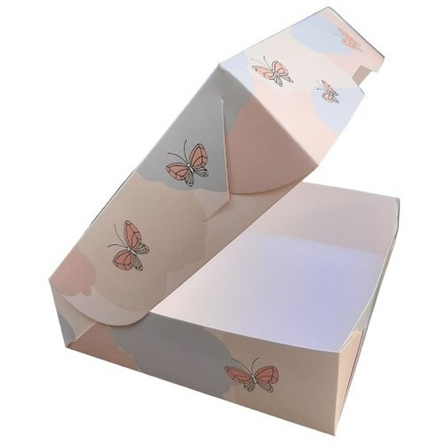 Caja Rectangular 24x21x6,5  10 Unid Porción Torta Alfajores