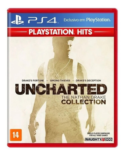 Uncharted Nathan Drake Collection Ps4 Midia Física Lacrad+nf