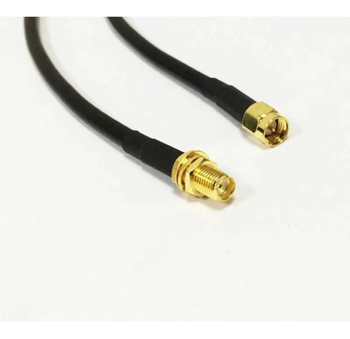 Cabo Coaxial 50h Rg58 Sma Macho X Sma Fêmea (2 Metros)