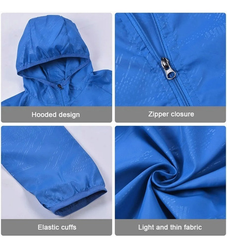Chaqueta Cazadora Rompevientos Deportiva Semi Impermeable
