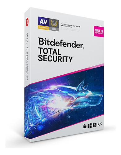 Bitdefender Antivirus Total Security 3 Usuarios, 1 Año