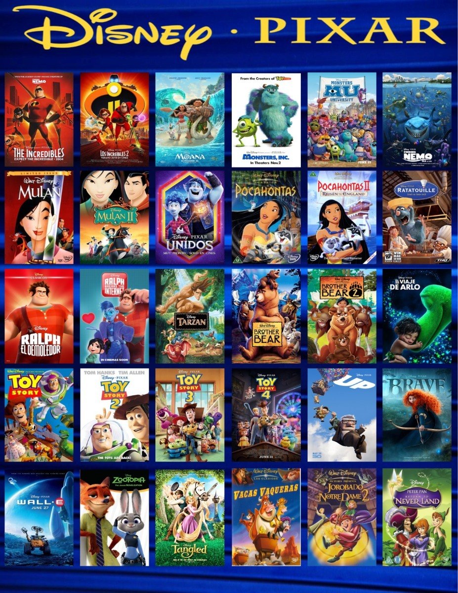 Coleccion De Peliculas Disney Clasicospixar Y Live Action Mercado Libre