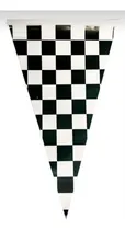 Comprar 10 Tiras De Banderin Cuadros Meta Carreras 2 Metros Largo F1