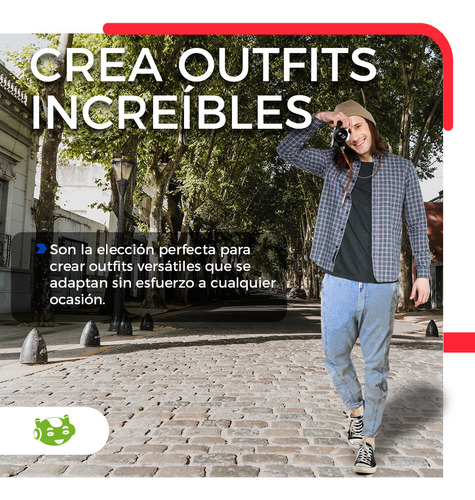 Pantalón Denim Para Hombre Jogger Elástico Algodón Casual