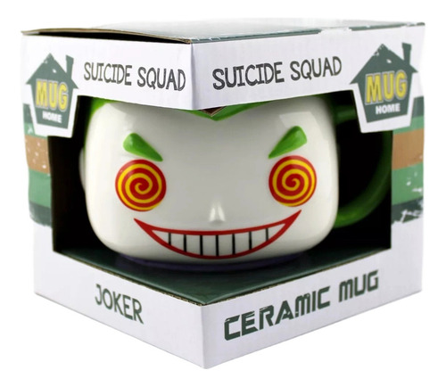 Taza Joker Mug Home Guason Halloween Cafe Te Dulcero Lapicer Color Verde