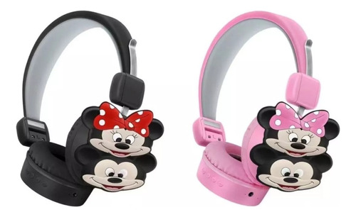 Audífonos Bluetooth Mickey Mouse Y Minnie Para Niñ@s Y Adult