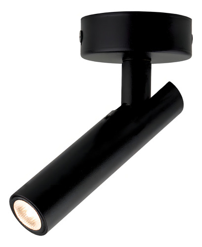 Spot Led Sobrepor Moderno Foco Direcionável 2w 3000k Estrutura Preto
