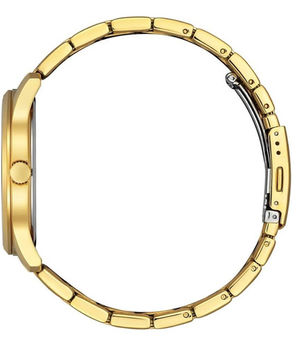 Reloj Citizen Bh500253e Para Hombre Triple Manecilla Fecha Color De La Malla Dorado Color Del Bisel Dorado Color Del Fondo Negro