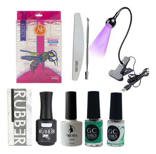 Kit Básico Completo Para Uñas Press On Uñas Soft Gel