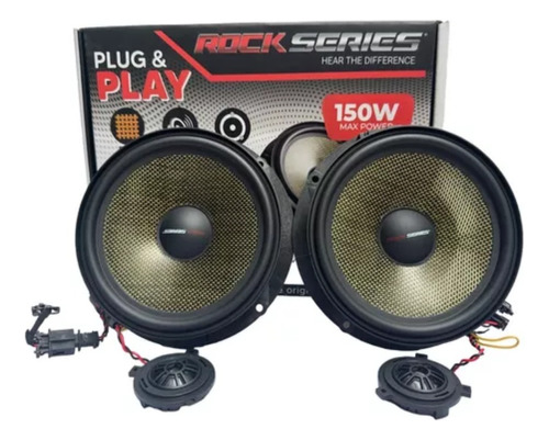 Bocina Componente 6.5 Rock Series Rks-vw165.2 Vw Plug & Play