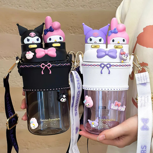 Termo Vaso Kuromi My Melody Botella Agua 700ml Niños Sanrio
