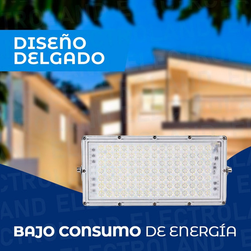 Imagen 3 de 10 de Reflector Led Blanco 100w Led Alta Potencia Exterior Ip66 Sl