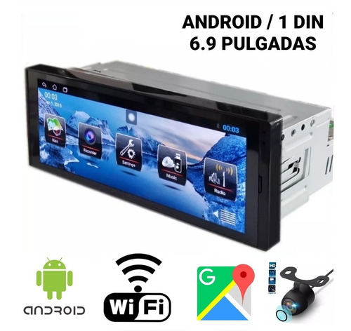 Radio Multimedia Universal Android Wifi Gps 6.9  + Cámara