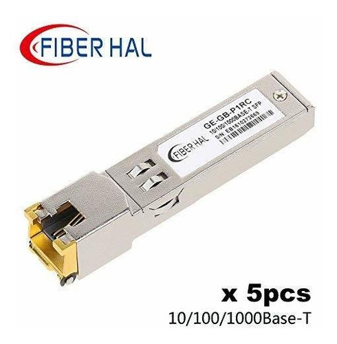 Fiberhal Para Cisco Sfp Sr Lx Sx Gigabit Rj45 10 Mini Gbic