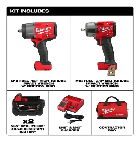 Automotive Combo Kit Milwaukee Tool 3010-22 M18 Fuel