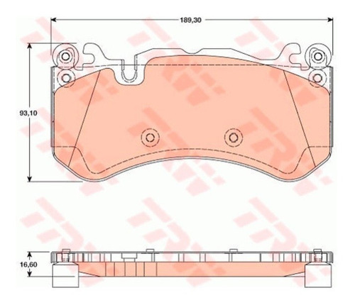 Pastilhas De Freio Diant. Mercedes Ml 63 2011-2020 W166