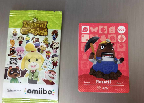 Animal Crossing Tarjeta Amiibo Resetti 006