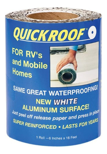 Cofair Wqr625 Quick Roof Pro Aluminio Blanco 6  X 25'