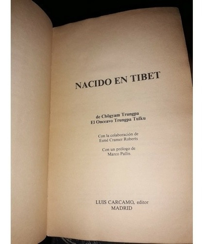 Nacido En Tibet (chogyam Trungpa Rinpoche) Budismo (Usado)