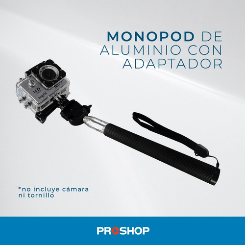 Imagen 2 de 10 de Monopod De Aluminio Con Adaptador - Sjcam Original