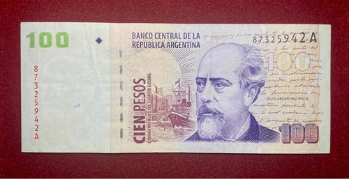 Billete 100 Pesos Convertibles 2001 Bottero 3707