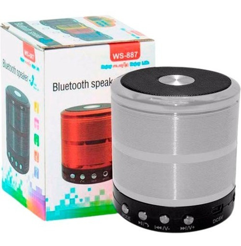 Caixa De Som Portátil Speaker Ws-887 Bluetooth 