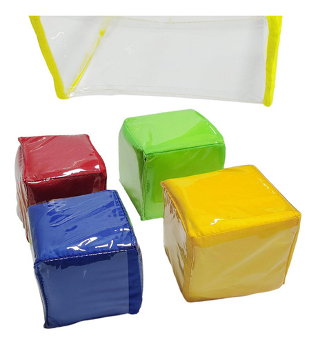 4x Cubos De Juego, Cubos De Enseñanza, Imágenes,