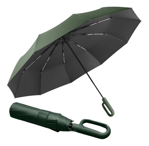 Paraguas De Golf Compacto Extragrande Resistente Al Viento,
