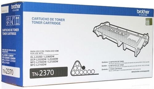 Cartucho De Toner Brother Tn-2370 Negro Original