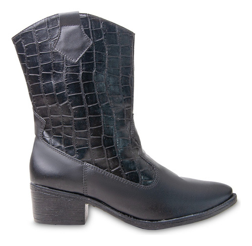 Botas Femininas Texana Rodeio Country Cano Alto Bico Fino