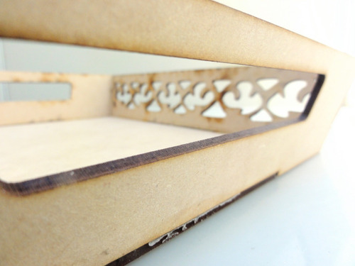 Imagen 4 de 4 de Kit 30 Bandejas Calada 22x19 - Mdf / Fibrofacil