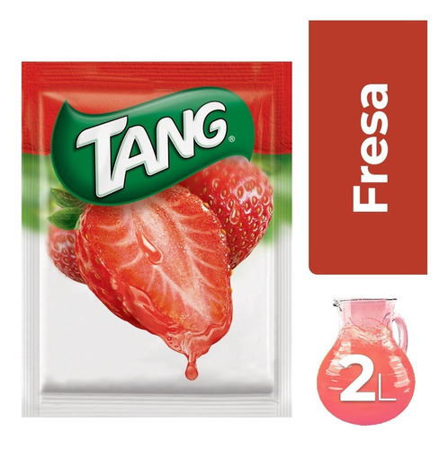 Polvo Para Preparar Agua De Sabor Tang Fresa 