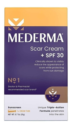 Crema De Cuidado Avanzado De La Piel Mederma Con Spf 30