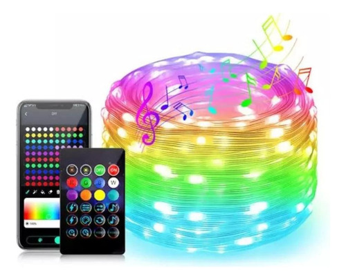Tira De 100 Luces Led Dreamcolor 10 Metros App Bluetooth