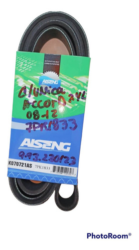 Correa Unica Honda Aacord 2.4 08-12 7pk1833 Aiseng