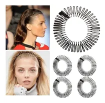 Comprar Vinchas Hebilla Broche Zig Zag Circulares X 12 Unid X Mayor