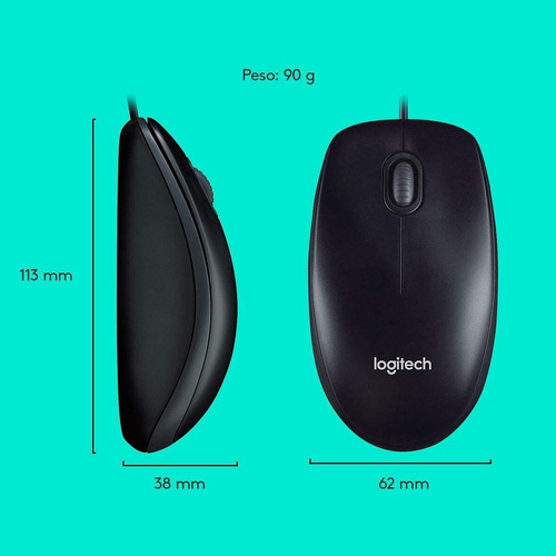 Kit Teclado Mouse Logitech Mk120 Abnt2 Com Ç Com Fio Usb