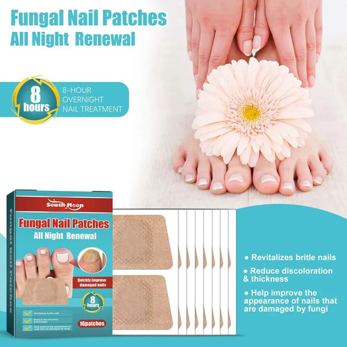 Adesivos De Unhas Noturnos Kerasal 2j Com Fungos, Restaura