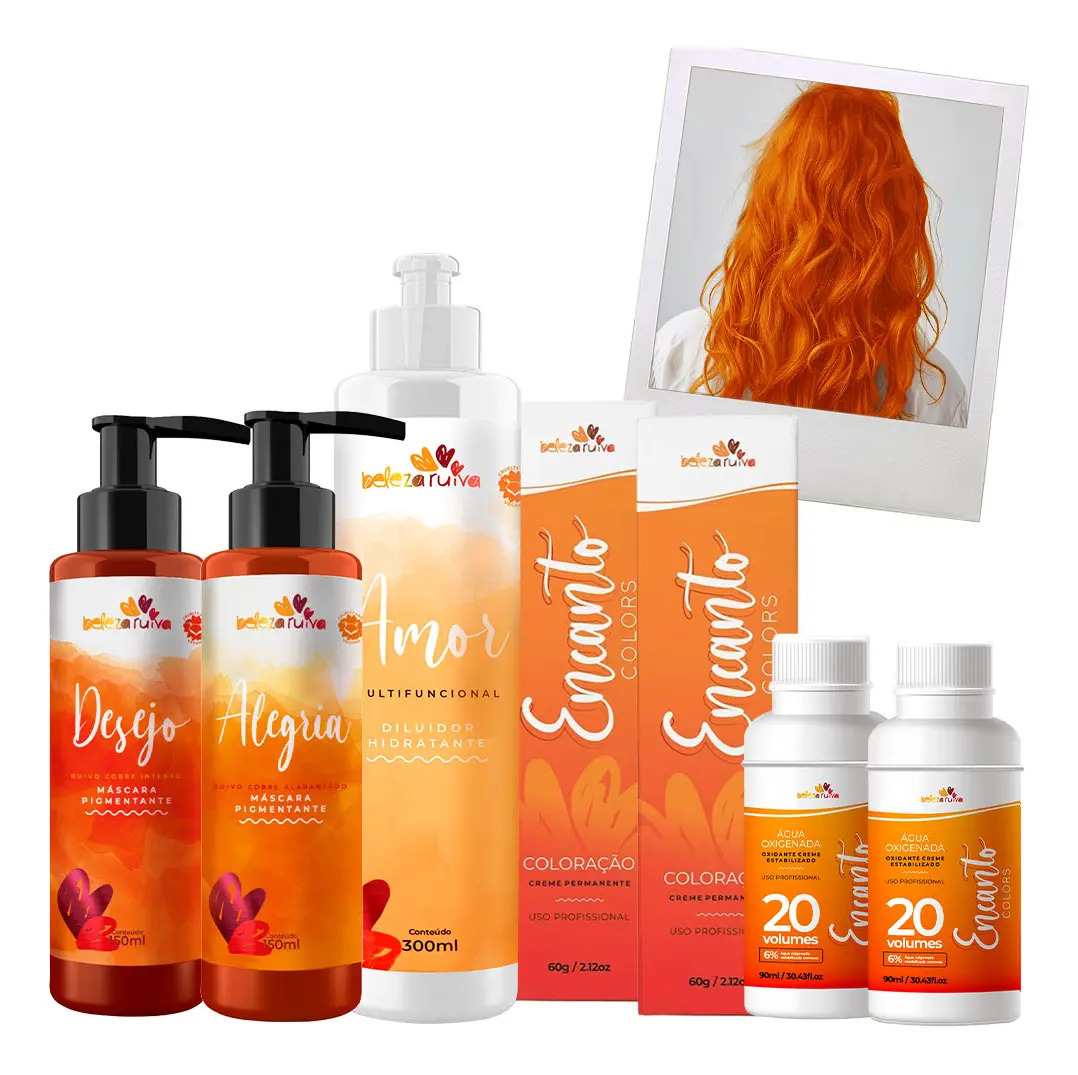 Kit Beleza Ruiva Encanto 9.40 - Alegria E Desejo Tom Ruivo