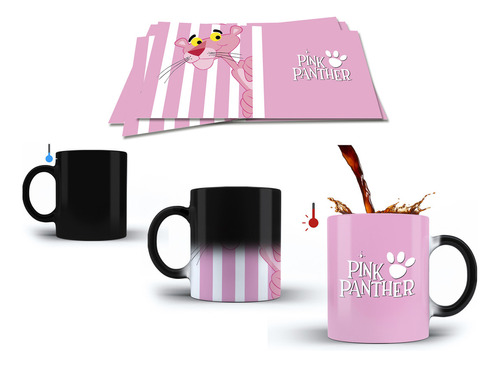 Taza Magica De La Pantera Rosa Con Tu Nombre Modelo 3