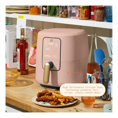 Freidora De Aire 6qt Beautiful By Drew Tactil 5.67 Litros Rosa