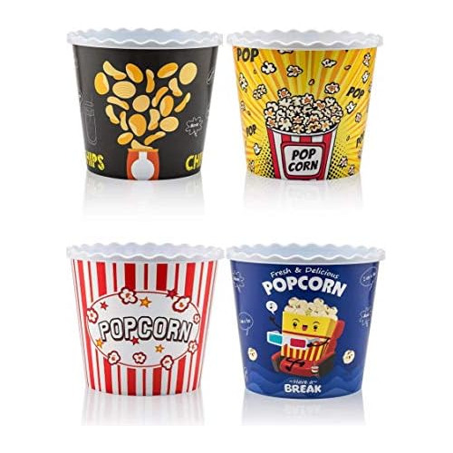 Modern Style Reusable Plastic Popcorn Containers / Popc...