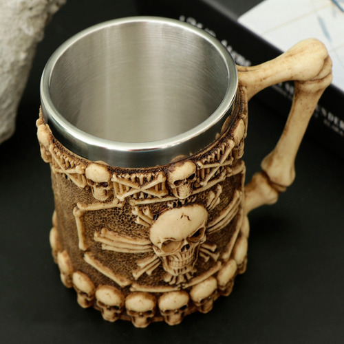 450 Ml De Cráneo Gótico Tankard Taza De Cerveza Taza Para