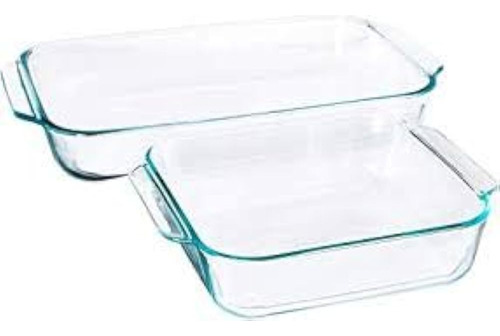 Platos Para Hornear De Vidrio Transparente Pyrex Basics - Pa