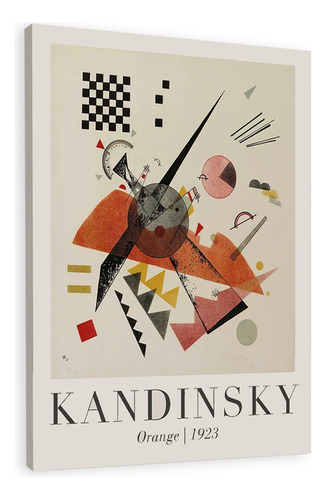 Cuadros W. Kandinsky 110x80 Cm En Lienzo Canvas Artistico No Sintetico Con Bastidor Reforzado Listo Para Colgar Color Several Circles