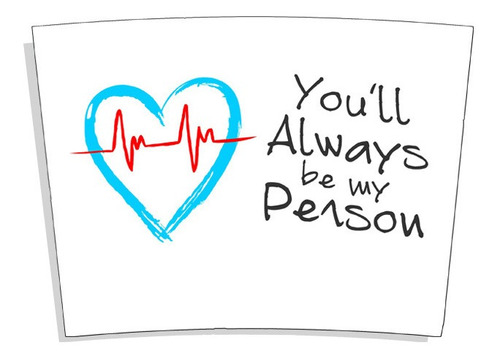 Imagem 2 de 3 de Copo Térmico Grey's Anatomy Be My Person Seriado