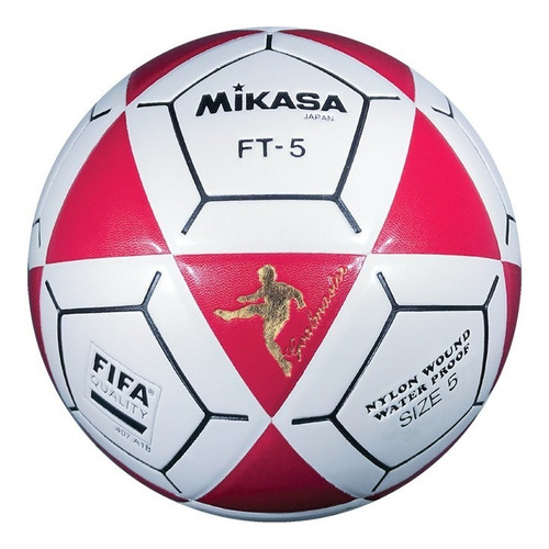 Balón De Fubtol Mikasa Ft5 Blanco/rojo